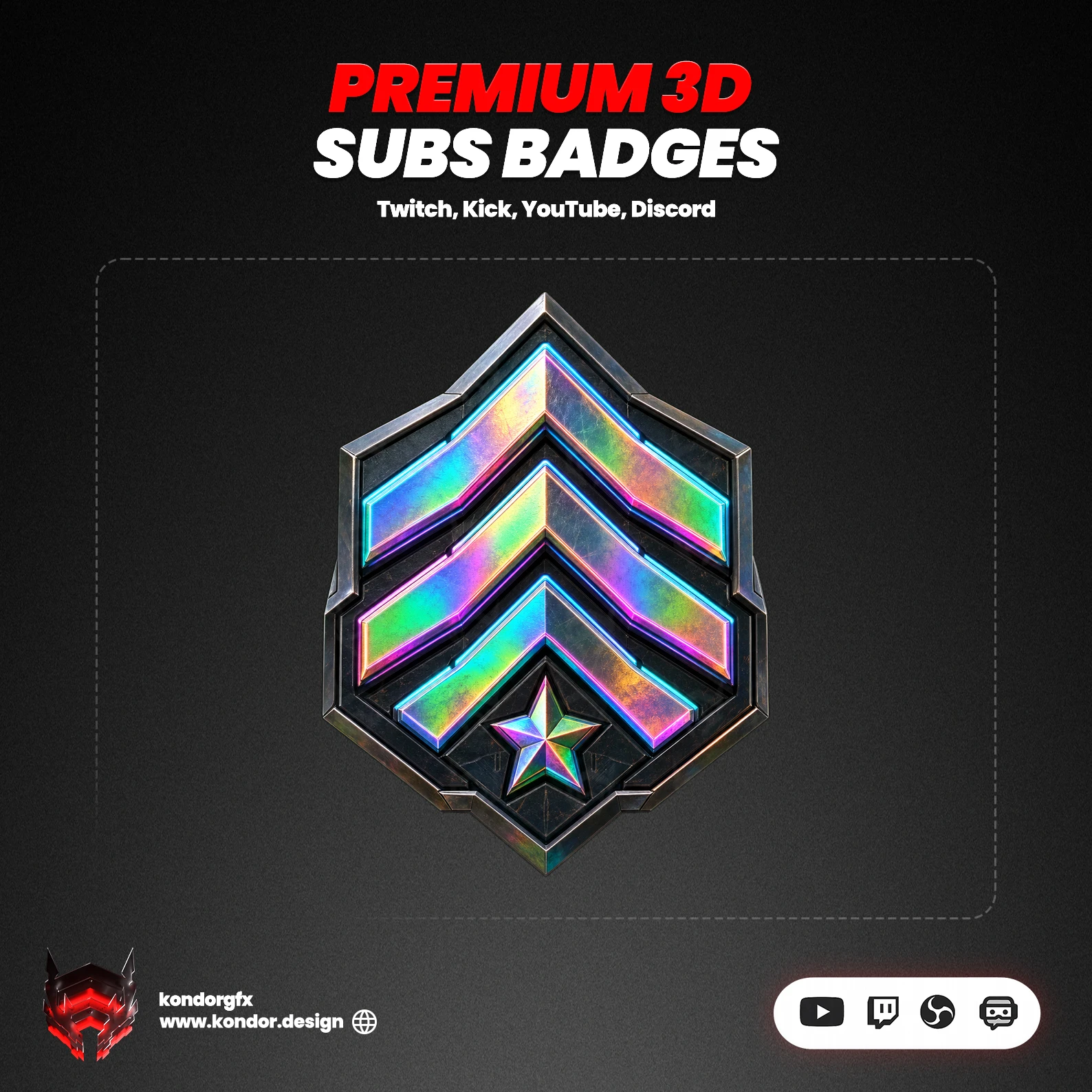 Military Rank Sub Badges