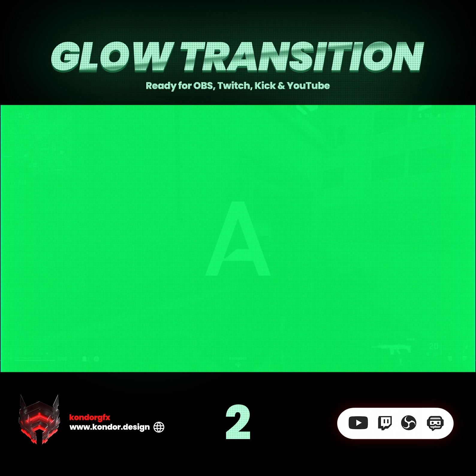Green Swipe Stinger Transition