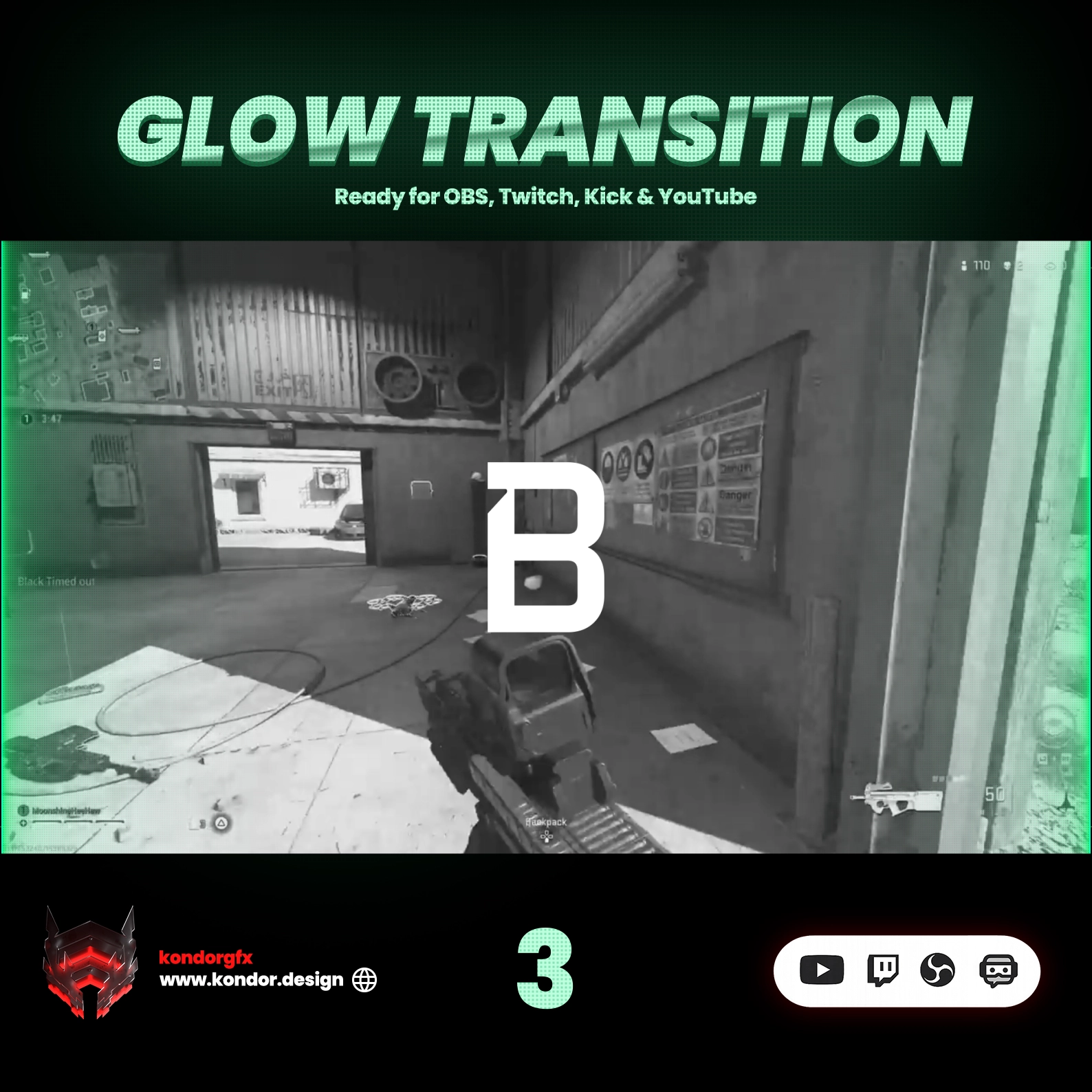 Green Swipe Stinger Transition